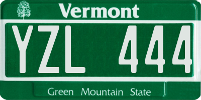 VT license plate YZL444
