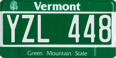 VT license plate YZL448