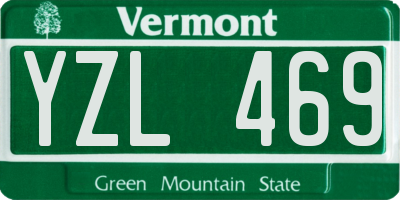 VT license plate YZL469