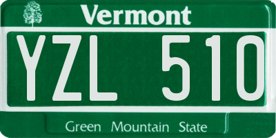 VT license plate YZL510