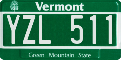 VT license plate YZL511