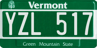VT license plate YZL517