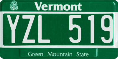 VT license plate YZL519
