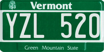VT license plate YZL520