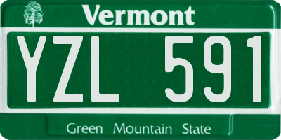 VT license plate YZL591