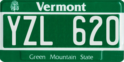 VT license plate YZL620