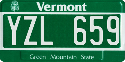 VT license plate YZL659