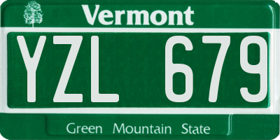 VT license plate YZL679