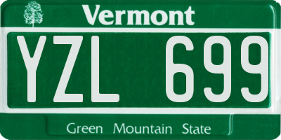 VT license plate YZL699