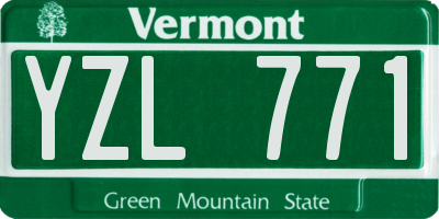 VT license plate YZL771