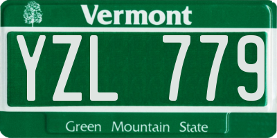 VT license plate YZL779