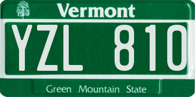 VT license plate YZL810