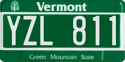 VT license plate YZL811