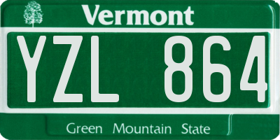 VT license plate YZL864