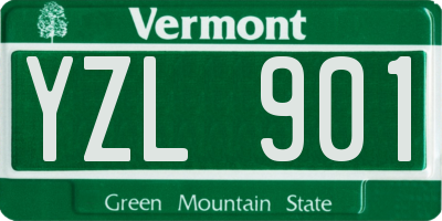 VT license plate YZL901