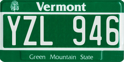 VT license plate YZL946