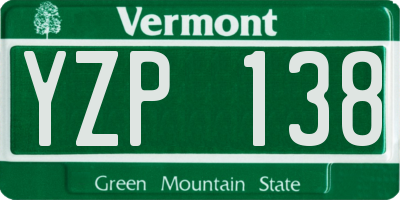 VT license plate YZP138