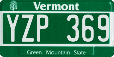 VT license plate YZP369