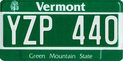 VT license plate YZP440