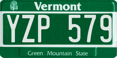 VT license plate YZP579