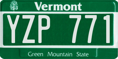 VT license plate YZP771