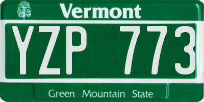 VT license plate YZP773