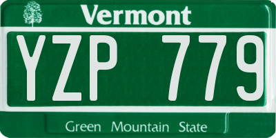 VT license plate YZP779