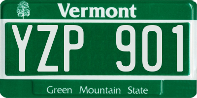 VT license plate YZP901