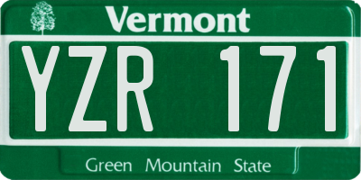 VT license plate YZR171