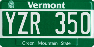 VT license plate YZR350