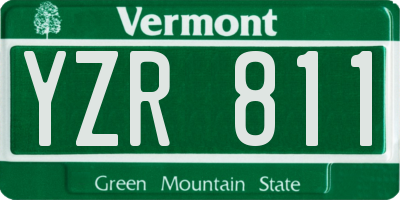 VT license plate YZR811
