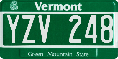 VT license plate YZV248