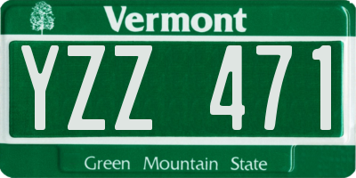 VT license plate YZZ471