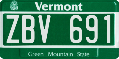 VT license plate ZBV691