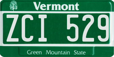 VT license plate ZCI529