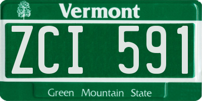 VT license plate ZCI591