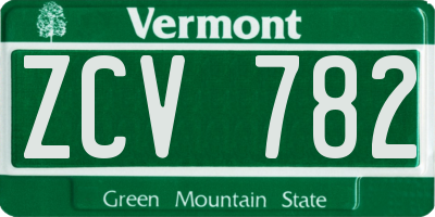 VT license plate ZCV782