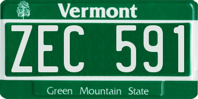 VT license plate ZEC591
