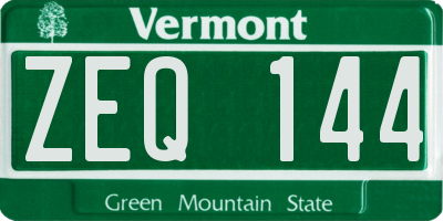 VT license plate ZEQ144
