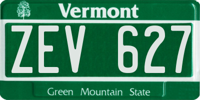 VT license plate ZEV627