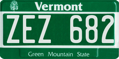VT license plate ZEZ682