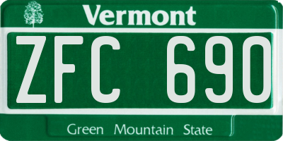VT license plate ZFC690