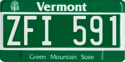 VT license plate ZFI591