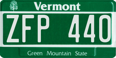 VT license plate ZFP440