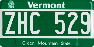 VT license plate ZHC529