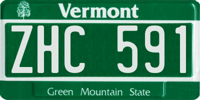 VT license plate ZHC591