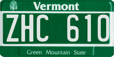 VT license plate ZHC610