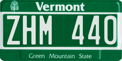 VT license plate ZHM440