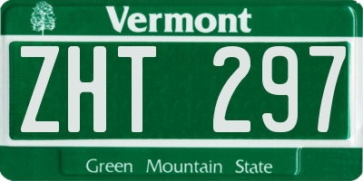 VT license plate ZHT297