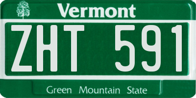 VT license plate ZHT591